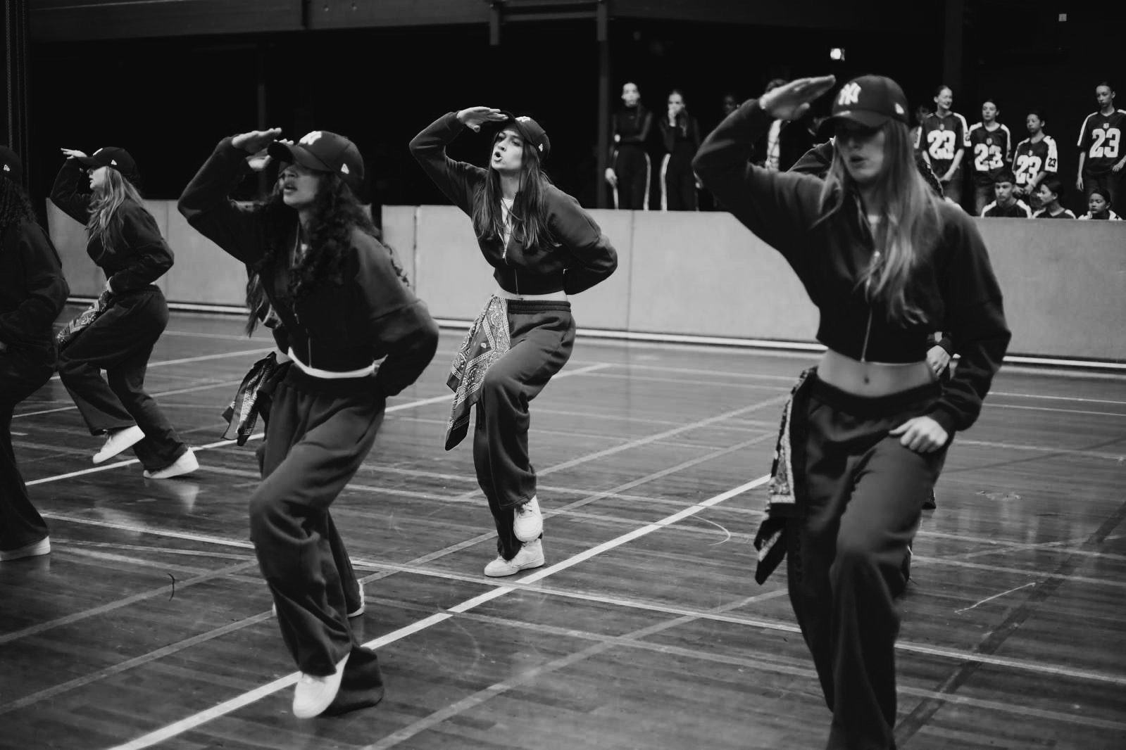 Groep tijdens de streetdanceles